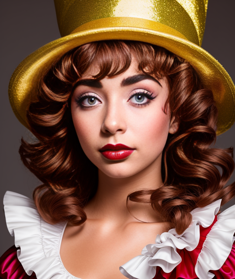 42914-3162810103-(NovaFrogStyle_1.0), portrait closeup shot of woman wearing simple clown makeup costume, 8k, super detailed, professional photo.png